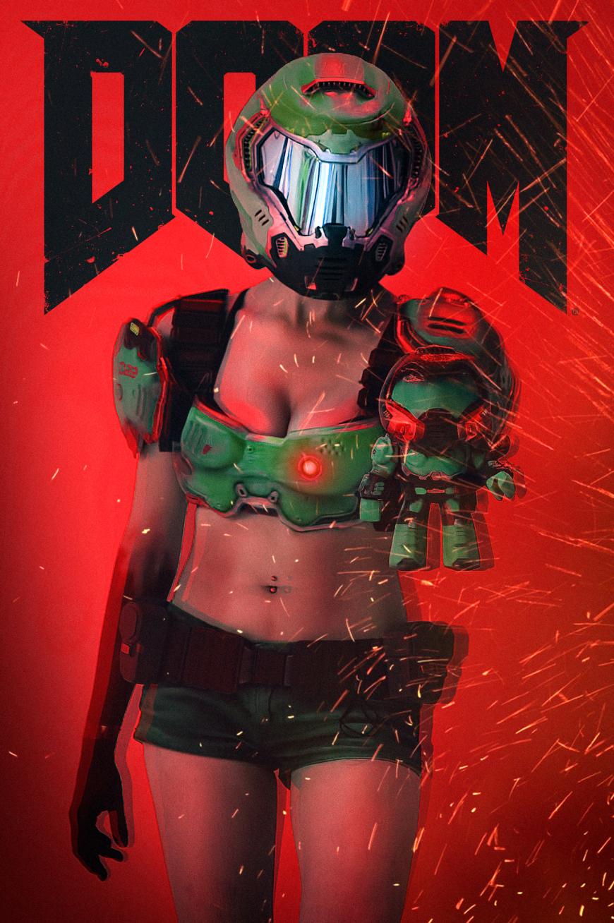 Создание косплейного костюма по игре Doom. Часть 2. Коллекционная фигурка