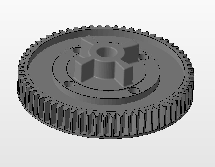 3D печать на PICASO X PRO промышленной шестерни из ULTRAN