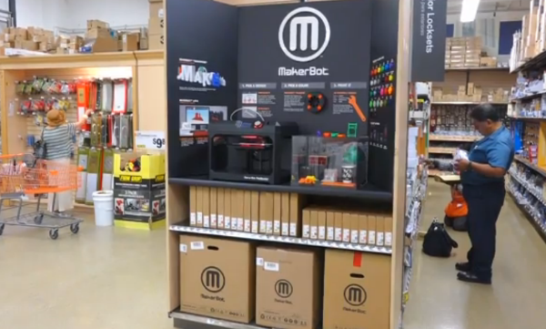 Американская сеть магазинов бытовых товаров Home Depot начала продажи 3D-принтера MakeBot