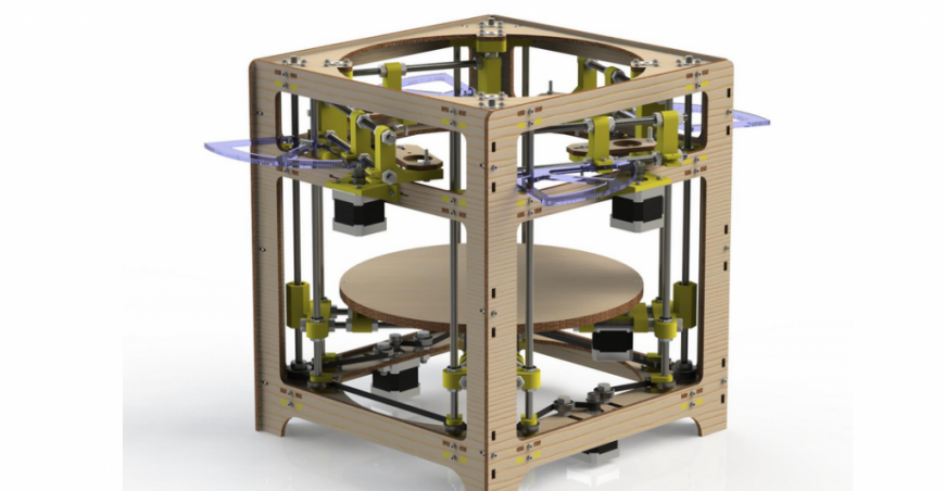 3D-принтер Theta может одновременно печатать четырьмя экструдерами