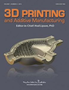 Обложка рецензируемого журнала "3D-печать и Аддитивное Производство"