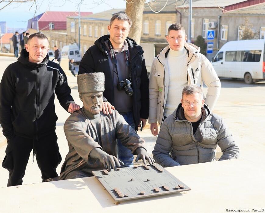 Нижегородская компания изготовила металлические 3D-печатные скульптуры для Дербента