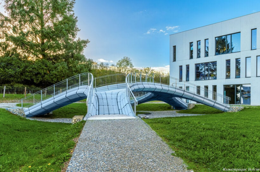 В Швейцарии построили свободнонесущий 3D-печатный мостик