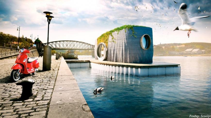 Чешский художник строит 3D-печатный плавучий дом