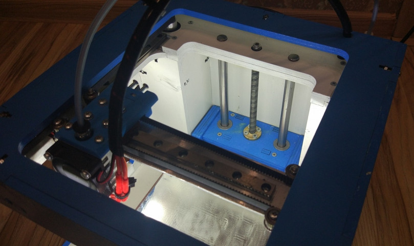 3D mini принтер  H-bot на рельсах