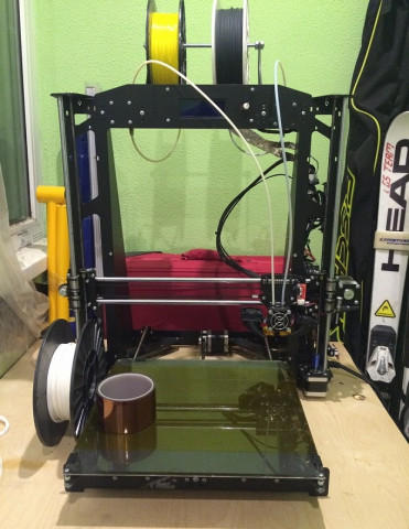 3D принтер с двумя соплами BiZon Prusa i3 Steel