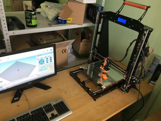 Продам 3D принтер Prusa I3 Steel BiZon 300x300x350мм бу