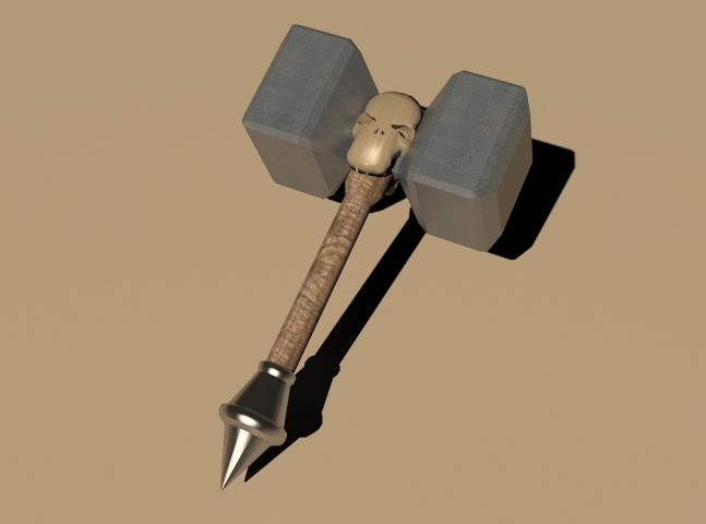 Low-poly Hammer (молот)