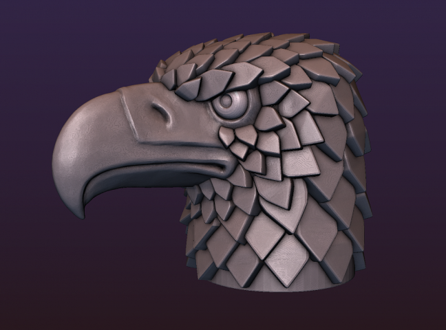 Голова орла стилизованная (Eagle head stylized)