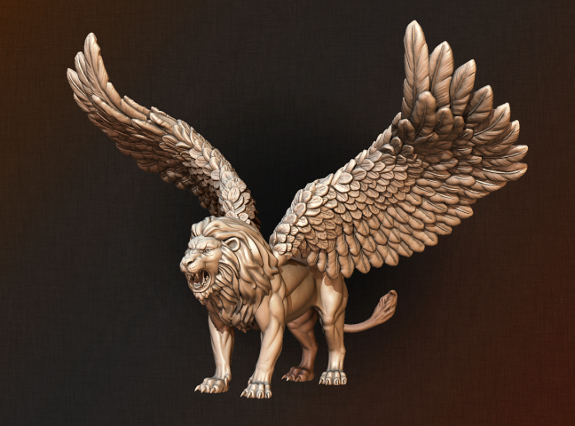 Крылатый лев (Лев с крыльями) (winged lion)
