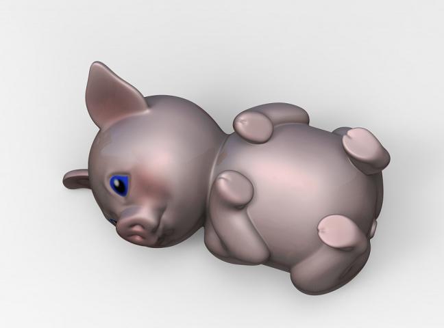 Свинья 3д модель