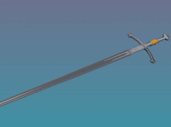 Полуторный средневековый меч
