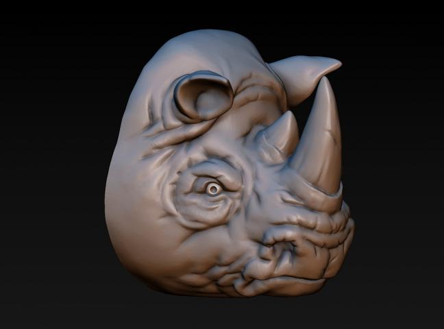 Голова носорога (Rhino head)