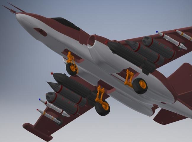 Модель штурмовика Су-25