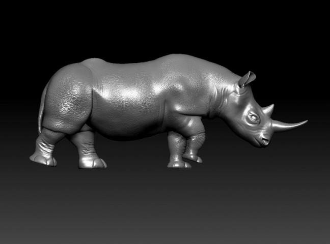 Носорог детализированный