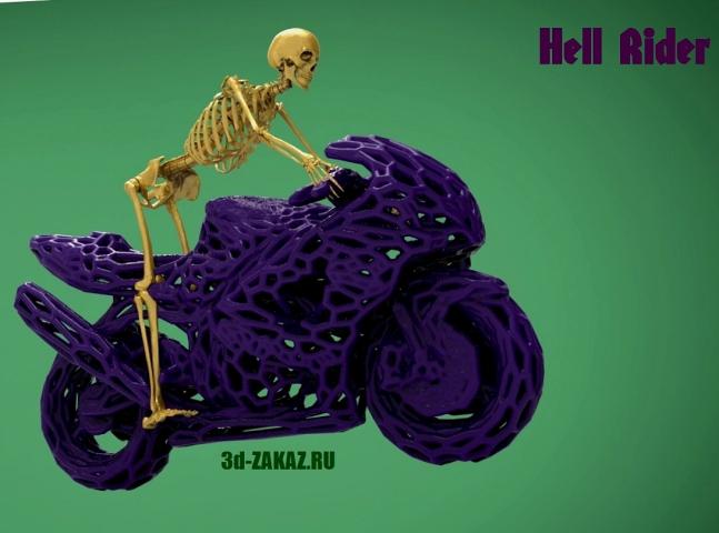 Всадник Ада style Voronoi. Hell Rider.