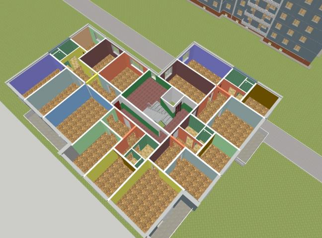 Угловая блок-секция десятиэтажного дома 97 серии (типовой проект)
