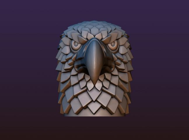 Голова орла стилизованная (Eagle head stylized)