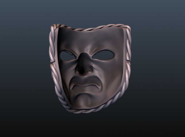 Театральная маска (злая)