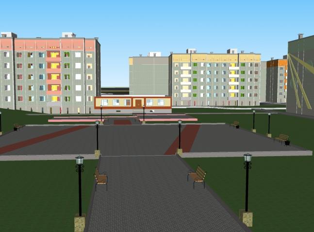 Жилой квартал города Карабаш Челябинской области