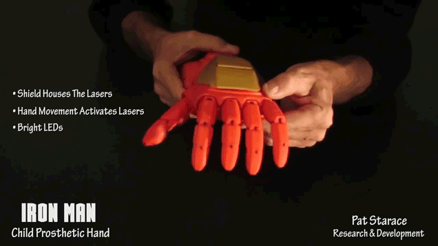 Уникальный 3D-печатный протез позволит детям почувствовать себя Железным человеком