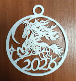 Новогодняя игрушка Огнегривый конь!