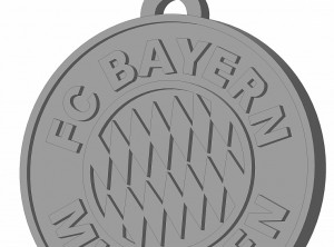 Брелок - эмблема футбольного клуба "Бавария"