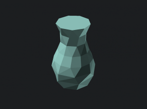 Низкополигональная ваза