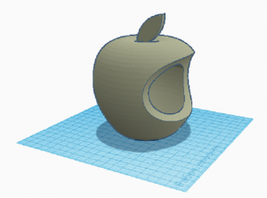 3D модель "Яблоко APPLE"
