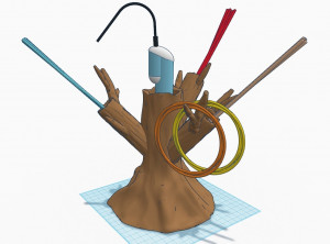 Подставка "Дерево" для 3D-ручки и пластика.