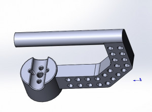 3D-модель «Ручка для подвеса под моторы iPower GBM4108H-120T (Handheld Stabilizer 3-Axis Brushless Gimbal for DSLR Camera)»