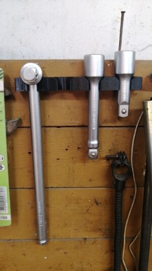 Держатель для воротка и 3 удлинителей 1/2