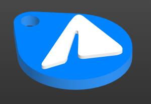 Брелок-визитка "Telegram" с NFC