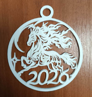 Новогодняя игрушка Огнегривый конь!