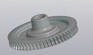 колесо червячное зубьев 55, модуль 1,125