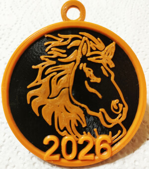 Медалька на Новый 2026 год