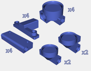 Комплект креплений для установки сушилки на термо-бокс