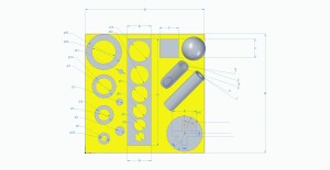 Простая тестовая матрица для инженерной печати