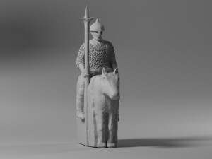 Фигурка воина на коне