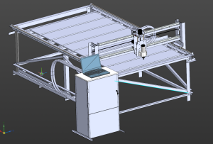3D модель фрезерного станка с чпу 1325 - фрезерный станок с чпу