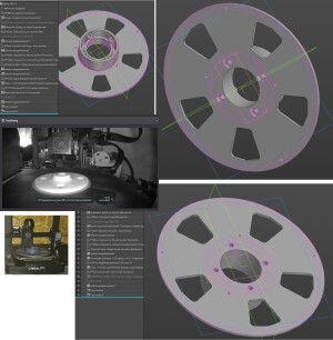 Катушка для филамента сборная, делал под EXOPLEX мотки.