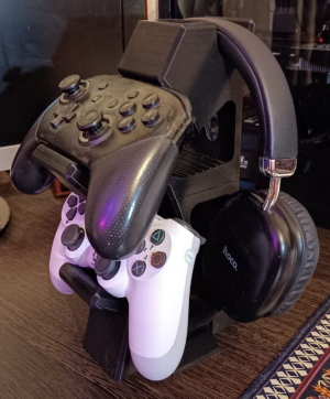 Кронштейн для наушников и двух геймпадов