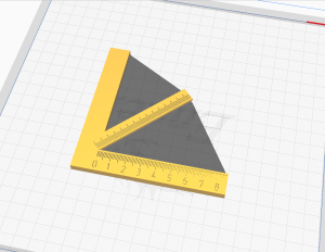 Угольник 90 и 45 градусов.