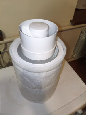 Адаптер для фильтра Xiaomi Mi Air Purifier на канальный вентилятор 125мм