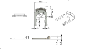 Клипса топливного шланга Toyota