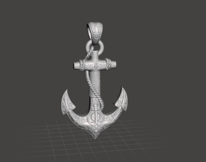 подвеска якорь резной