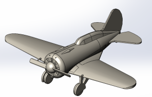 3D-модель истребителя И-16