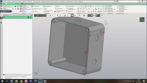 Коробка коммутационная электрическая с крышкой 120х120х60