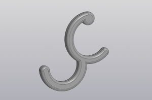 Крючек для стола (для столешницы 33мм)