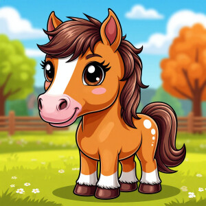 3D-модель "Милый пони  - Радость для детей"